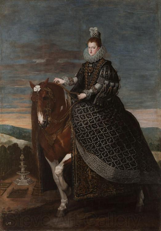 Diego Velazquez Queen Margarita on Horseback (df01) Norge oil painting art